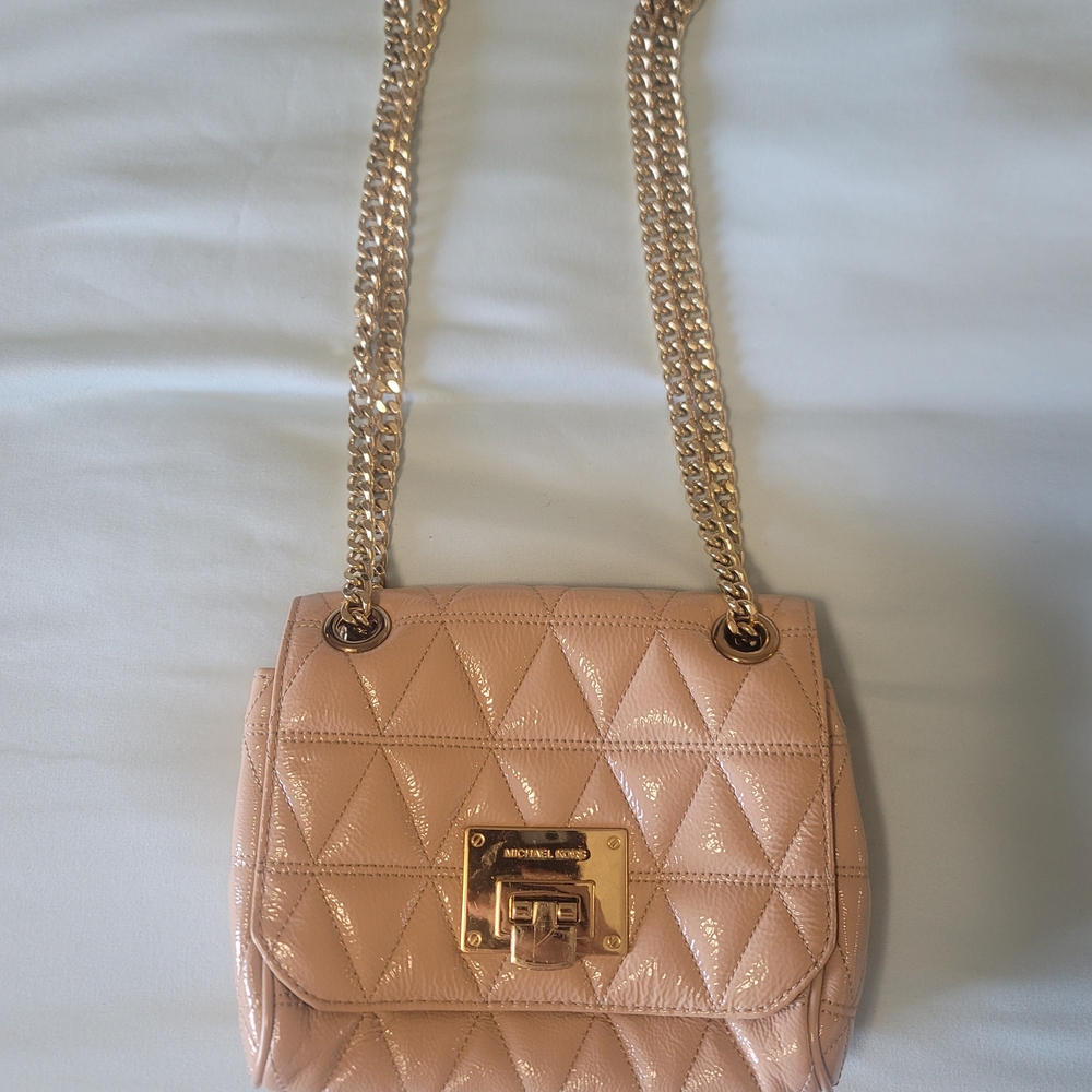 Michael Kors Blush Quilted Crossbody Bag